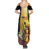 Papua New Guinea Summer Maxi Dress 50 Years Of Independence - Polynesian Pride