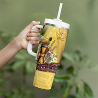 Papua New Guinea Tumbler With Handle Independence Day Unique Style LT05 - Polynesian Pride
