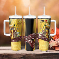 Papua New Guinea Tumbler With Handle Independence Day Unique Style LT05 - Polynesian Pride