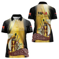 Papua New Guinea Women Polo Shirt Independence Day Unique Style LT05 - Polynesian Pride