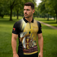 Papua New Guinea Zipper Polo Shirt Independence Day Unique Style LT05 - Polynesian Pride