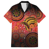 Papua New Guinea Family Matching Puletasi and Hawaiian Shirt Birds Of Paradise With Aboriginal Pattern - Polynesian Pride