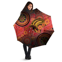 Papua New Guinea Umbrella Birds Of Paradise With Aboriginal Pattern LT05 - Polynesian Pride