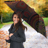 Papua New Guinea Umbrella Birds Of Paradise With Aboriginal Pattern LT05 - Polynesian Pride