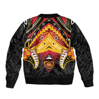 Papua New Guinea Independence Day Bomber Jacket Tribal Mask LT05 - Polynesian Pride