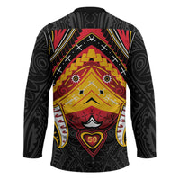 Papua New Guinea Independence Day Hockey Jersey Tribal Mask LT05 - Polynesian Pride