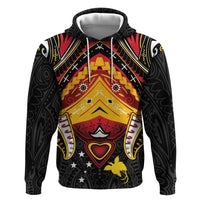Papua New Guinea Independence Day Hoodie Tribal Mask LT05 Pullover Hoodie Red - Polynesian Pride