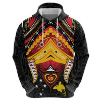 Papua New Guinea Independence Day Hoodie Tribal Mask LT05 - Polynesian Pride