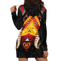 Papua New Guinea Independence Day Hoodie Dress Tribal Mask - Polynesian Pride
