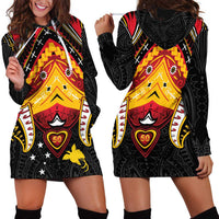 Papua New Guinea Independence Day Hoodie Dress Tribal Mask - Polynesian Pride