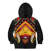 Papua New Guinea Independence Day Kid Hoodie Tribal Mask LT05 - Polynesian Pride
