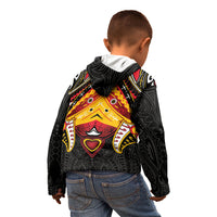 Papua New Guinea Independence Day Kid Hoodie Tribal Mask LT05 - Polynesian Pride
