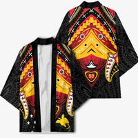 Papua New Guinea Independence Day Kimono Tribal Mask LT05 - Polynesian Pride