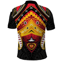 Papua New Guinea Independence Day Polo Shirt Tribal Mask - Polynesian Pride
