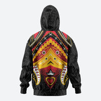 Papua New Guinea Independence Day Zip Hoodie Tribal Mask LT05 - Polynesian Pride