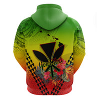 Personalized Hawaii Hoodie Kakau Kanaka Maoli With Hibiscus Flowers LT05 - Polynesian Pride