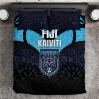 Fiji Kaiviti Rugby Bedding Set Fiji Tapa Pattern LT05 Blue - Polynesian Pride
