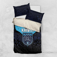 Fiji Kaiviti Rugby Bedding Set Fiji Tapa Pattern LT05 US Twin 172cm x 218cm Blue - Polynesian Pride