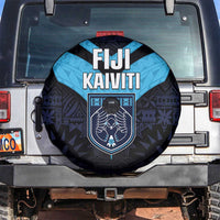 Fiji Kaiviti Rugby Spare Tire Cover Fiji Tapa Pattern LT05 Blue - Polynesian Pride