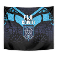 Fiji Kaiviti Rugby Tapestry Fiji Tapa Pattern LT05 - Polynesian Pride