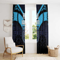 Fiji Kaiviti Rugby Window Curtain Fiji Tapa Pattern LT05 - Polynesian Pride