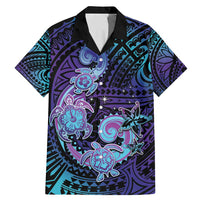 Hawaii Makahiki Turtle Family Matching Mermaid Dress and Hawaiian Shirt Spiral Polynesian Tattoo