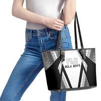 Bula Fiji Football Leather Tote Bag Go Champions - Polynesian Pride