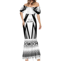 Custom Bula Fiji Football Mermaid Dress Go Champions - Polynesian Pride