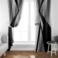 Bula Fiji Football Window Curtain Go Champions - Polynesian Pride