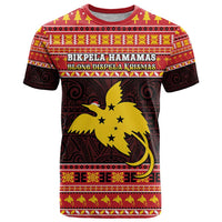 Papua New Guinea Christmas T Shirt Santa Raggiana LT05 Red - Polynesian Pride