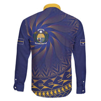 Nauru Angam Day Family Matching Long Sleeve Bodycon Dress and Hawaiian Shirt Polynesian Tribal Pattern Unique Style - Polynesian Pride