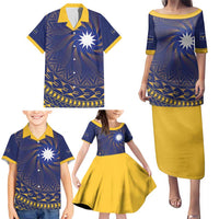 Nauru Angam Day Family Matching Puletasi and Hawaiian Shirt Polynesian Tribal Pattern Unique Style - Polynesian Pride