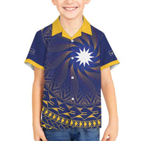 Nauru Angam Day Family Matching Summer Maxi Dress and Hawaiian Shirt Polynesian Tribal Pattern Unique Style - Polynesian Pride