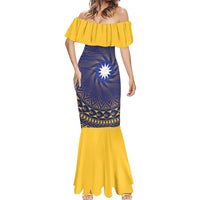 Nauru Angam Day Mermaid Dress Polynesian Tribal Pattern Unique Style - Polynesian Pride