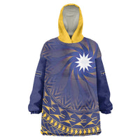 Nauru Angam Day Wearable Blanket Hoodie Polynesian Tribal Pattern Unique Style - Polynesian Pride