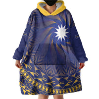 Nauru Angam Day Wearable Blanket Hoodie Polynesian Tribal Pattern Unique Style - Polynesian Pride