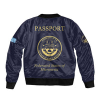 Personalised Federated States Of Micronesia Bomber Jacket FSM Passport LT05 - Polynesian Pride