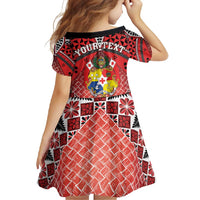 Personalised Tonga Constitution Day Family Matching Short Sleeve Bodycon Dress and Hawaiian Shirt 150 Years Jubilee - Polynesian Pride