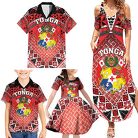 Personalised Tonga Constitution Day Family Matching Summer Maxi Dress and Hawaiian Shirt 150 Years Jubilee - Polynesian Pride