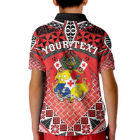 Personalised Tonga Constitution Day Kid Polo Shirt 150 Years Jubilee - Polynesian Pride