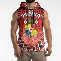 Personalised Tonga Constitution Day Sleeveless Hoodie 150 Years Jubilee - Polynesian Pride