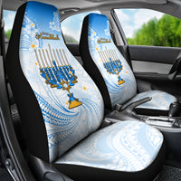 Polynesia Hanukkah Festival Car Seat Cover With Menorah Polynesian Style LT05 - Polynesian Pride