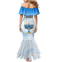 Polynesia Hanukkah Festival Mermaid Dress With Menorah Polynesian Style LT05 - Polynesian Pride