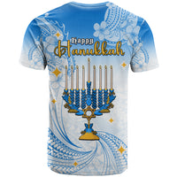 Polynesia Hanukkah Festival T Shirt With Menorah Polynesian Style LT05 - Polynesian Pride