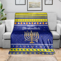 Polynesia Christmukkah Blanket Menorah With Polynesian Tribal Pattern LT05 - Polynesian Pride