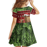 New Zealand Kiwi Christmas Family Matching Summer Maxi Dress and Hawaiian Shirt Paua Shell Glitter Green