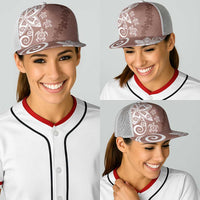 Polynesia Baseball Net Cap Brown Tribal Turtle Floral Pattern - Polynesian Pride