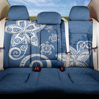Polynesia Back Car Seat Cover Blue Tribal Turtle Floral Pattern LT05 One Size Blue - Polynesian Pride