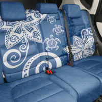Polynesia Back Car Seat Cover Blue Tribal Turtle Floral Pattern LT05 - Polynesian Pride
