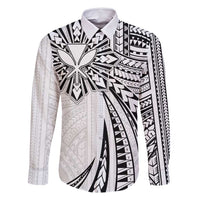 Hawaii And Philippines Family Matching Off Shoulder Short Dress and Hawaiian Shirt Kanaka Maoli With Tribal Sun Together White